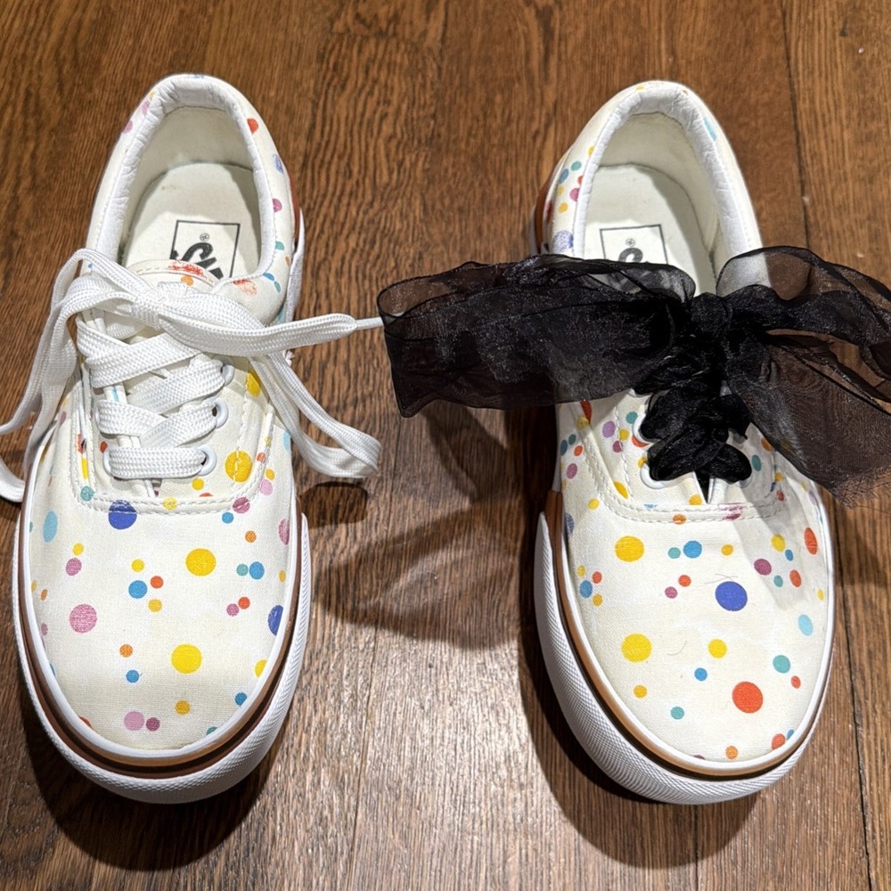 Vans Era Stacked UV Activated Floral Polka Dot Platform Shoes Womens 5.5 Mens 4
